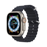  Strap Dux Ducis OceanWave Series Apple Watch 42/44/45/49mm Midnight 